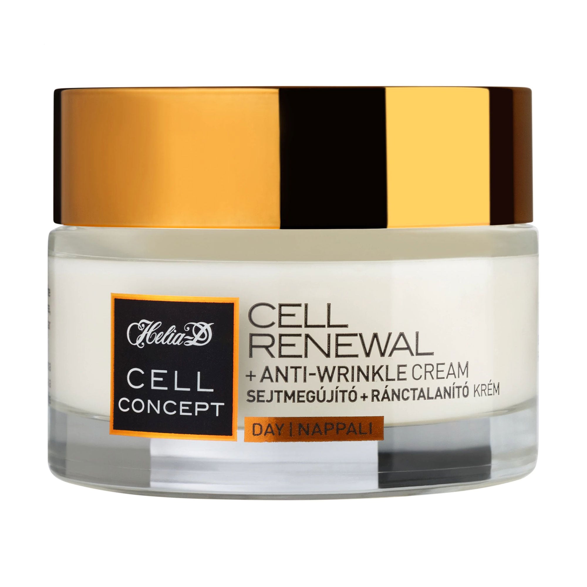 Денний крем для обличчя Helia-D Cell Concept Cell Renewal + Anti-Wrinkle Day Cream 55+, SPF 15, проти зморщок, 50 мл